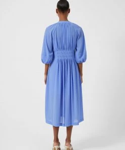 French Connection Cora Pleated Midi Dress 12 French Connection Cora Pleated Midi Dress