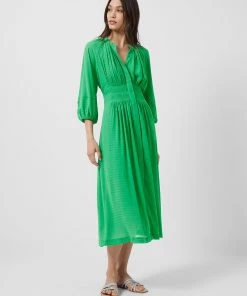 French Connection Cora Pleated Midi Dress Sale