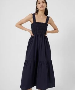 French Connection Sale Rhodes Solid Midi Sun Dress