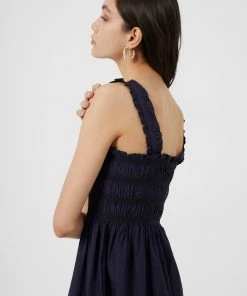French Connection Sale Rhodes Solid Midi Sun Dress