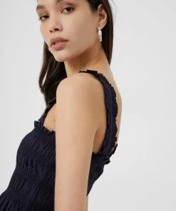 French Connection Sale Rhodes Solid Midi Sun Dress