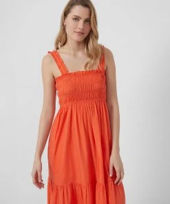 French Connection Rhodes Solid Midi Sun Dress Sale