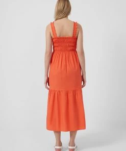 French Connection Rhodes Solid Midi Sun Dress Sale