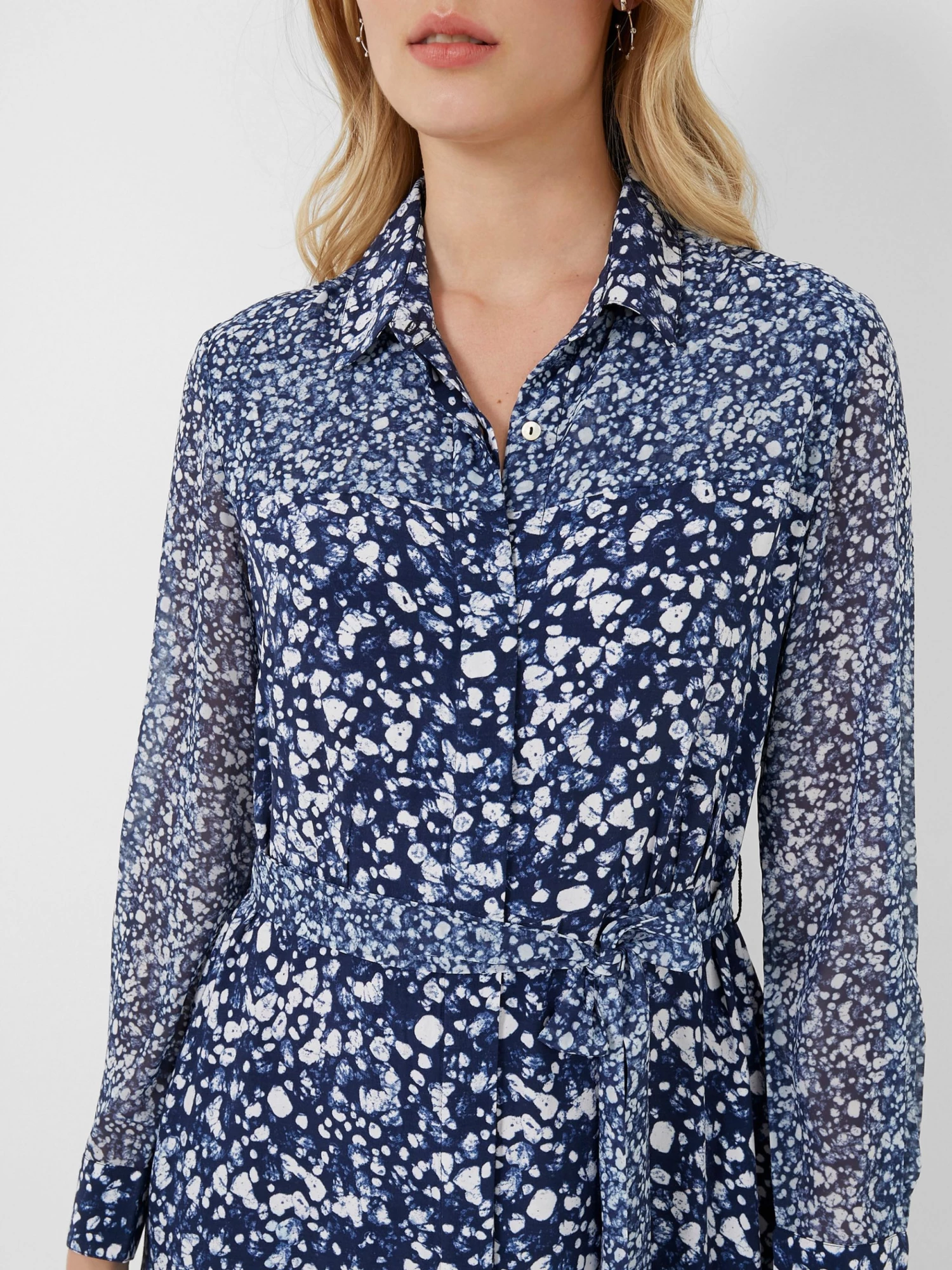 French Connection Areita Drape Printed Shirt Dress Sale 5 French Connection Areita Drape Printed Shirt Dress Sale