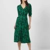 French Connection Florey Meadow Jersey Midi Tea Dress