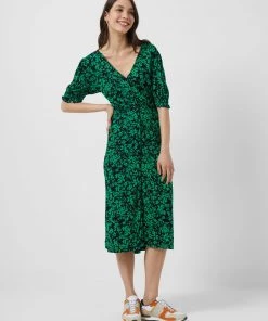 French Connection Florey Meadow Jersey Midi Tea Dress
