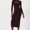 French Connection Sweeter Sweater Cut-Out Midi Dress Sale