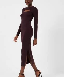 French Connection Sweeter Sweater Cut-Out Midi Dress Sale