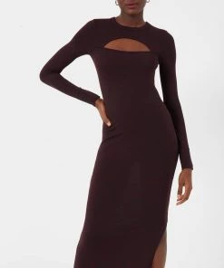 French Connection Sweeter Sweater Cut-Out Midi Dress Sale