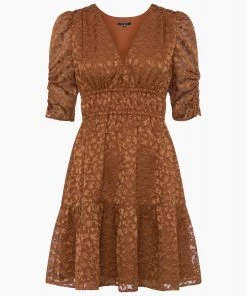 French Connection Sale Bonati Burn Out Drape Dress