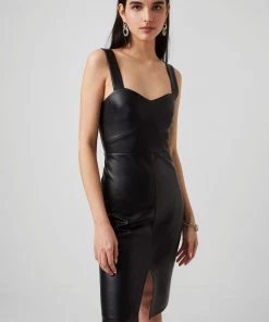 French Connection Crolenda Pu Dress Sale