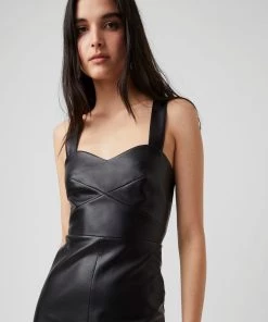 French Connection Crolenda Pu Dress Sale