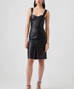 French Connection Crolenda Pu Dress Sale