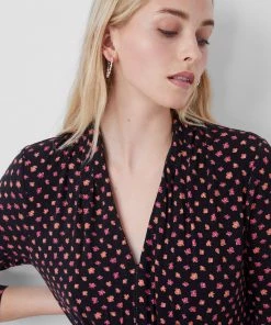 French Connection Daisy Petal Meadow V Neck Dress Sale