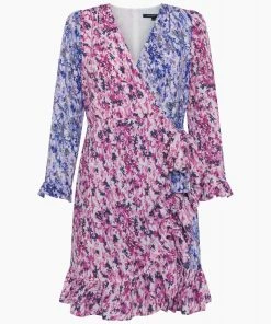 French Connection Courtney Crepe Wrap Mini Dress