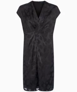French Connection Sale Aime Satin Burnout Twist Dress