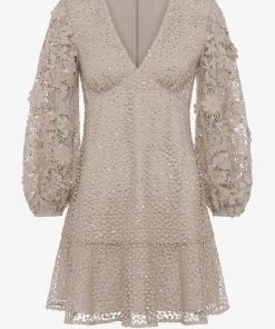 French Connection Caballo Sequin V Neck Dress Trending