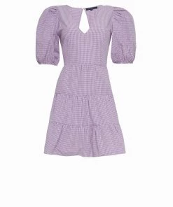 French Connection Sale Gingham Tiered Mini Dress