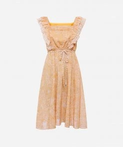French Connection Adena Square-Neck Lurex Mini Dress