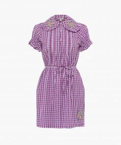 French Connection New In Adalhia Organic Gingham Mini Dress