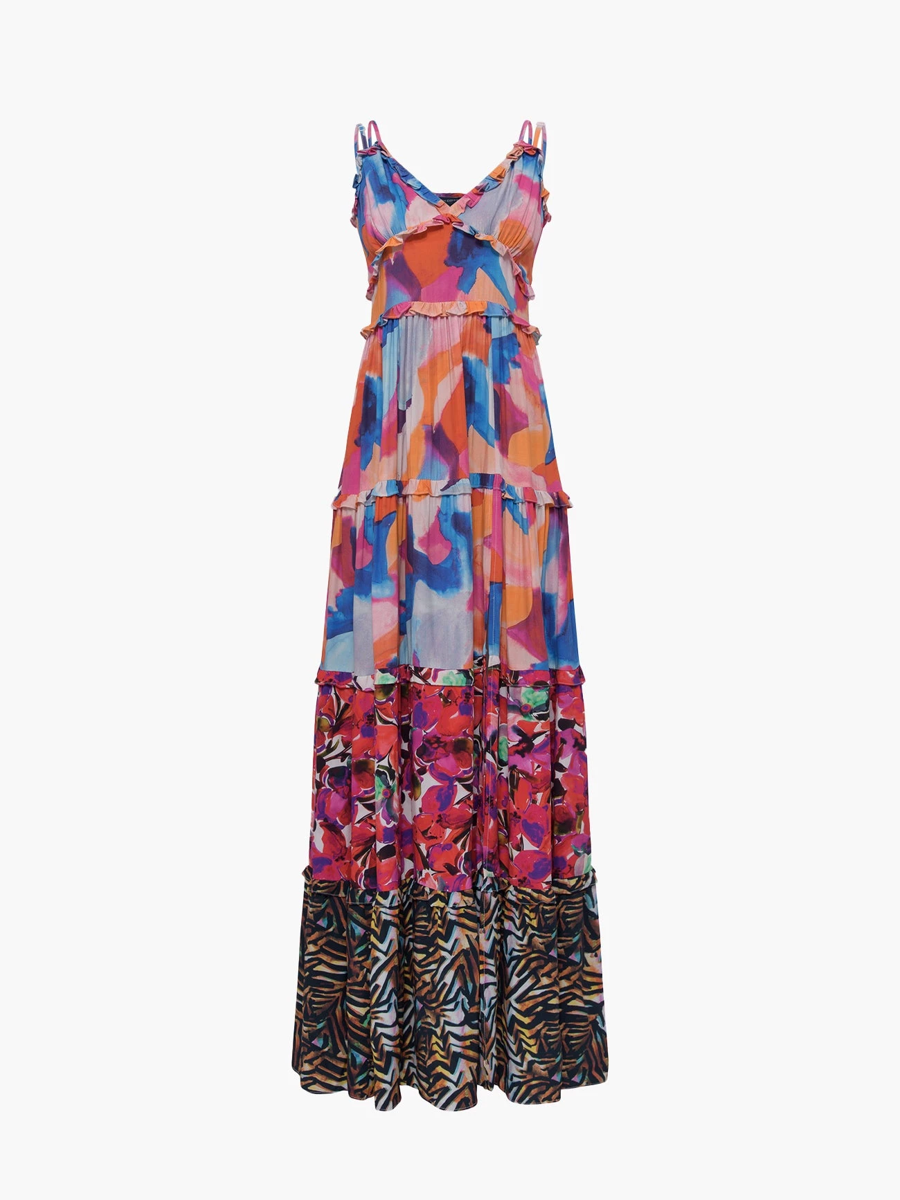 French Connection Isadora Delphine Tiered Maxi Dress 7 French Connection Isadora Delphine Tiered Maxi Dress