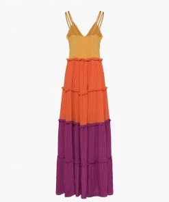 French Connection Adira Birch Tiered Maxi Dress