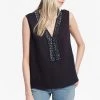 French Connection Karlo Drape Embellished Top Sale