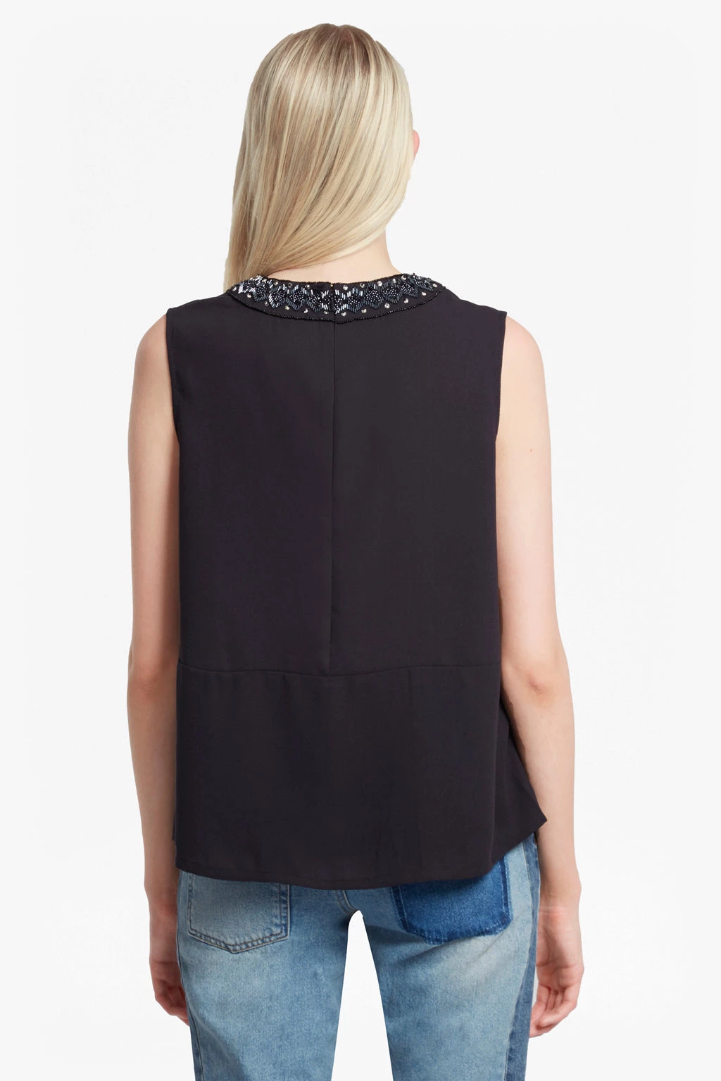 French Connection Karlo Drape Embellished Top Sale 5 French Connection Karlo Drape Embellished Top Sale