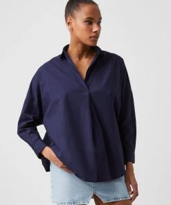 French Connection Shirts Rhodes Poplin Relaxed Fit Shirt