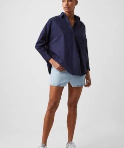 French Connection Shirts Rhodes Poplin Relaxed Fit Shirt
