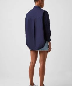 French Connection Shirts Rhodes Poplin Relaxed Fit Shirt