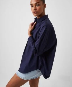 French Connection Shirts Rhodes Poplin Relaxed Fit Shirt