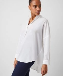 French Connection Rhodes Crepe Pop Over Shirt Shirts