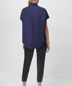 French Connection Cele Rhodes Poplin Short-Sleeved Shirt 10 French Connection Cele Rhodes Poplin Short-Sleeved Shirt