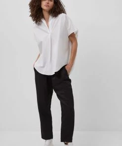 French Connection Shirts Cele Rhodes Poplin Short-Sleeved Shirt