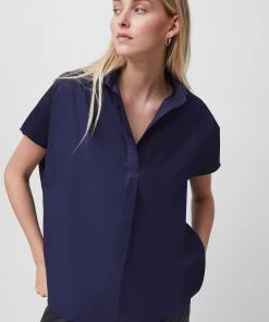 French Connection Cele Rhodes Poplin Short-Sleeved Shirt