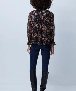 French Connection Desta Fil De Coupe Smock Top Last Chance To Buy