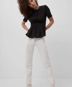 French Connection Last Chance To Buy Emmy Crepe Gathered Top