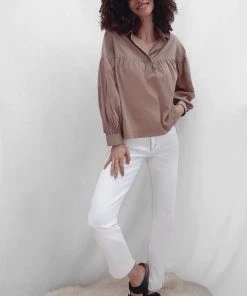 French Connection Dana Cotton Voile Smock Top Sale