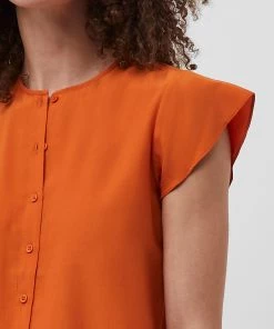French Connection Ery Crepe Short-Sleeved Shirt