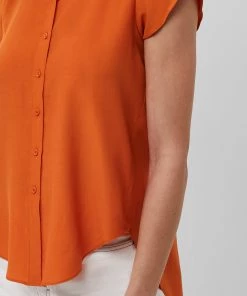 French Connection Ery Crepe Short-Sleeved Shirt