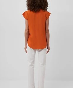French Connection Ery Crepe Short-Sleeved Shirt