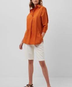 French Connection Sale Rhodes Organic Popover Shirt