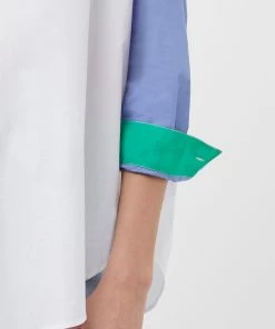 French Connection Ceises Rhodes Colour Block Shirt Last Chance To Buy