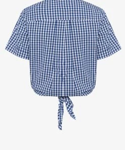 French Connection Reta Check Tie Front Shirt Last Chance To Buy