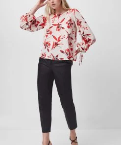 French Connection Last Chance To Buy Elvia Crepe Light Long Sleeve Top