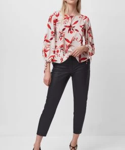 French Connection Last Chance To Buy Elvia Crepe Light Long Sleeve Top