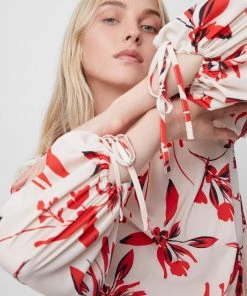 French Connection Last Chance To Buy Elvia Crepe Light Long Sleeve Top