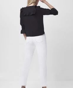 French Connection Crepe Light Ruffle Neck Blouse