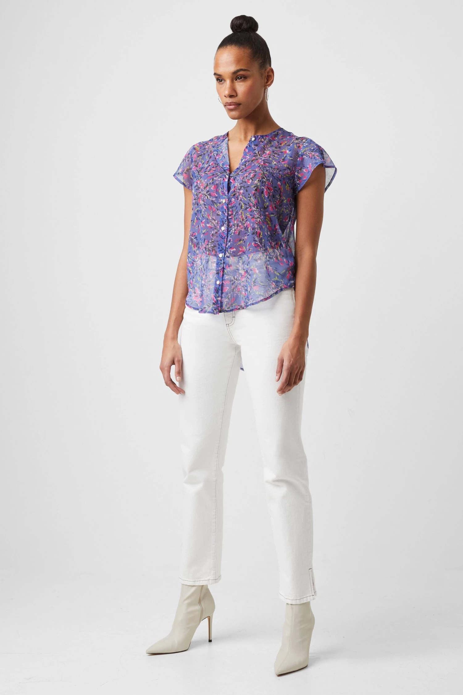 French Connection Flores Crinkle Shirt 4 French Connection Flores Crinkle Shirt